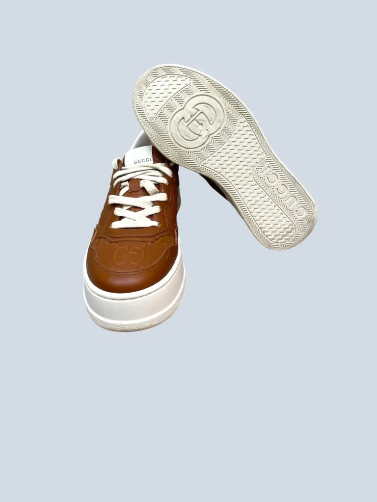 Sneakers chunky in pelle GG goffrato, 37., foto 5 di 5