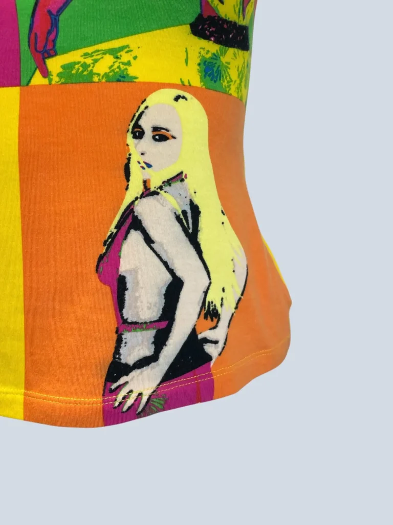 Top in cotone con stampa pop-art Donatella, S., foto 4 di 7