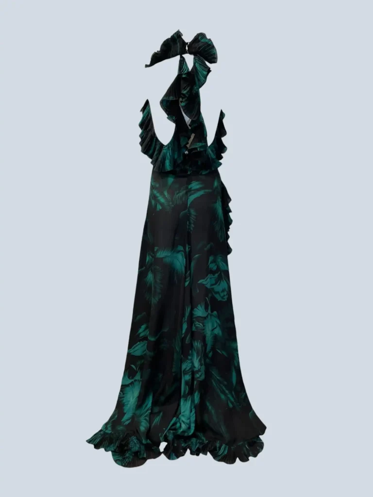 By Frida Giannini, printed tiered silk maxi dress, 36., photo 4 of 10