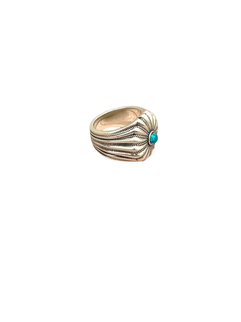 Anello in argento 925 con pietra, 19., foto 2 di 5