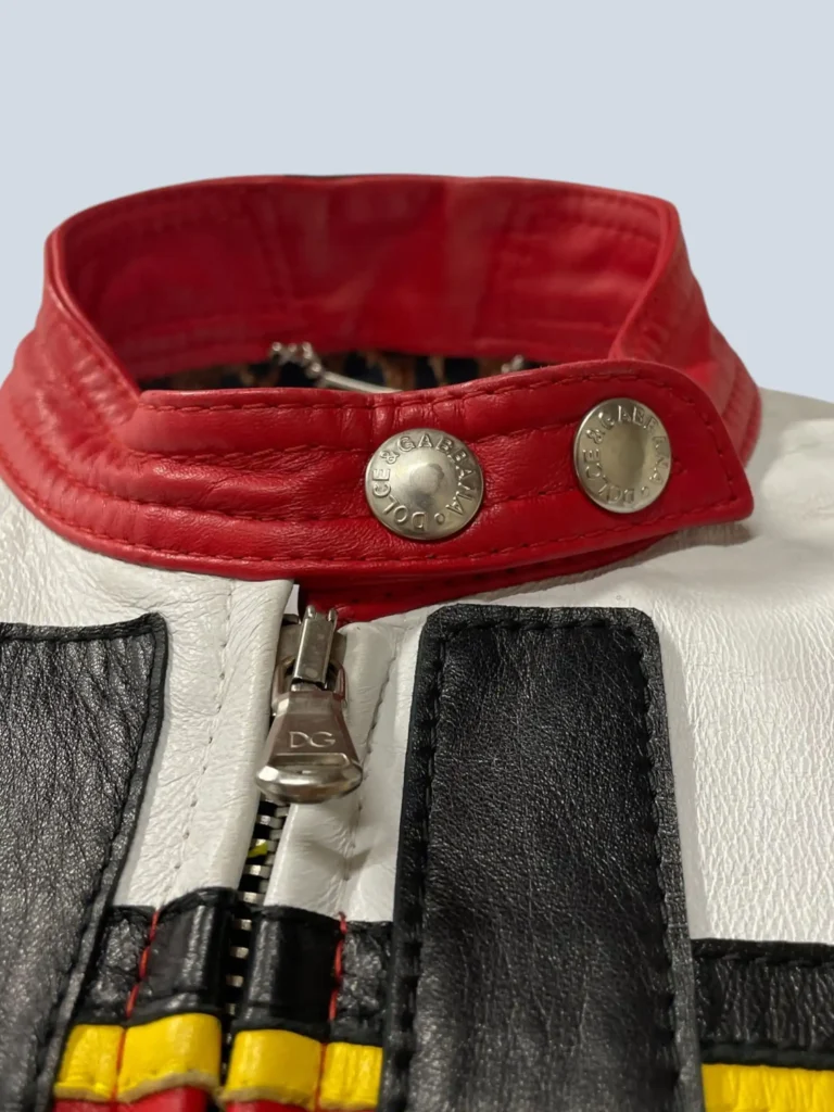 Giubbotto biker cropped in pelle, 44., foto 9 di 13