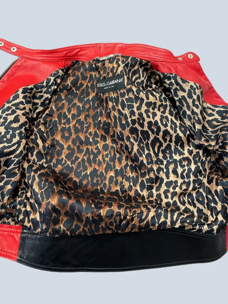 Giubbotto biker cropped in pelle, 44., foto 8 di 13