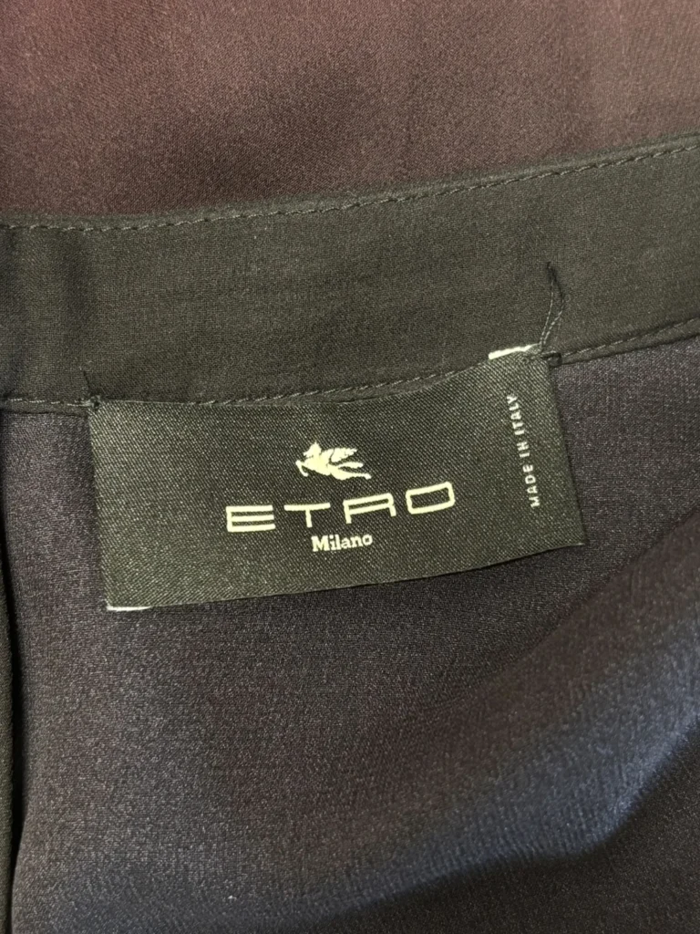Blusa in seta con stampa paisley, 42., foto 4 di 5