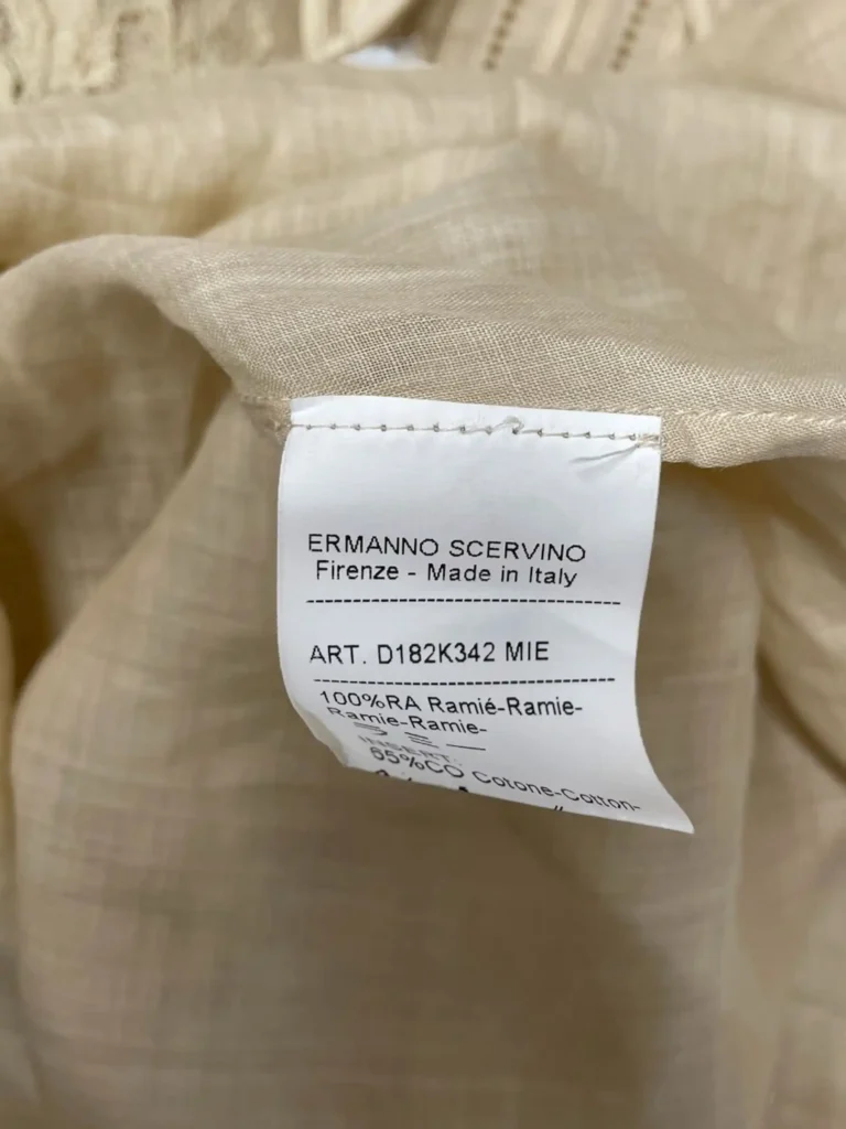 Blusa in ramie e pizzo, M., foto 5 di 6