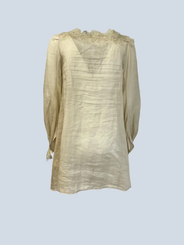 Blusa in ramie e pizzo, M., foto 3 di 6