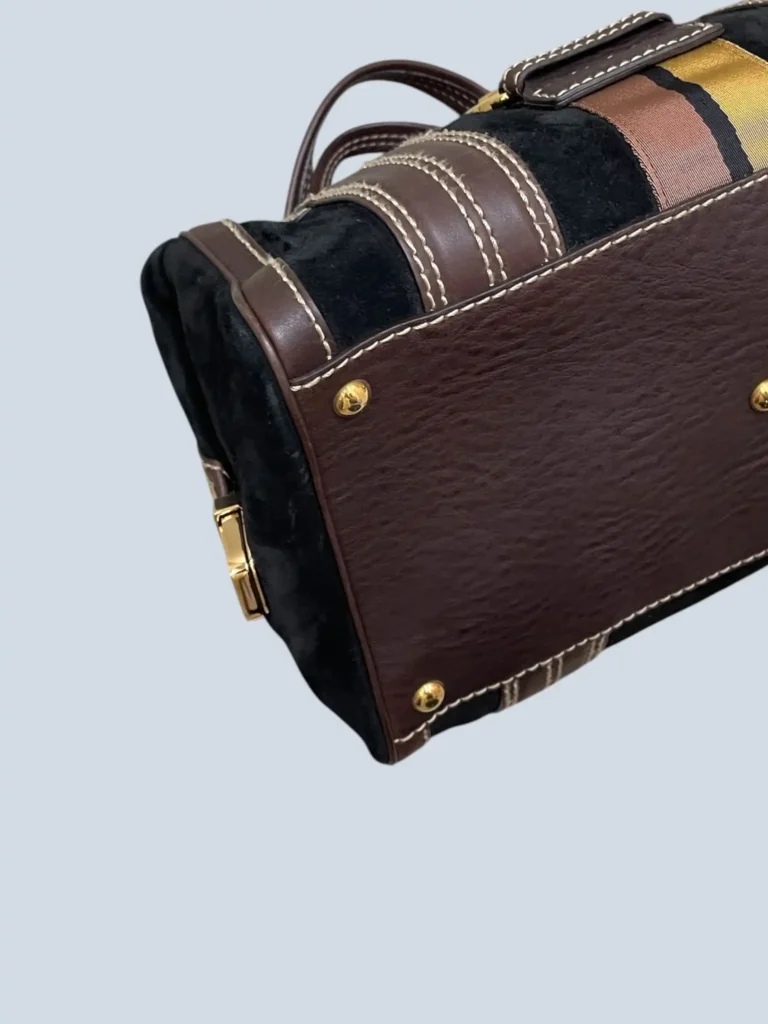 Borsa a mano Aviatrix in suede e pelle., foto 12 di 13