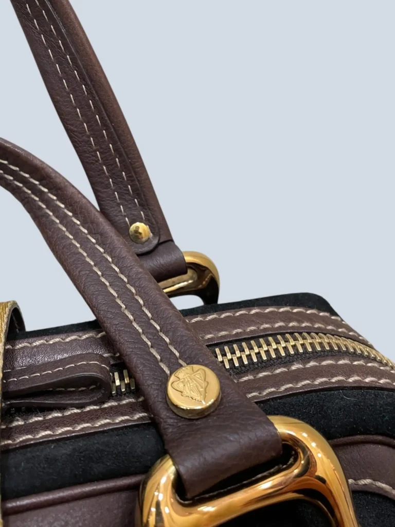 Borsa a mano Aviatrix in suede e pelle., foto 10 di 13