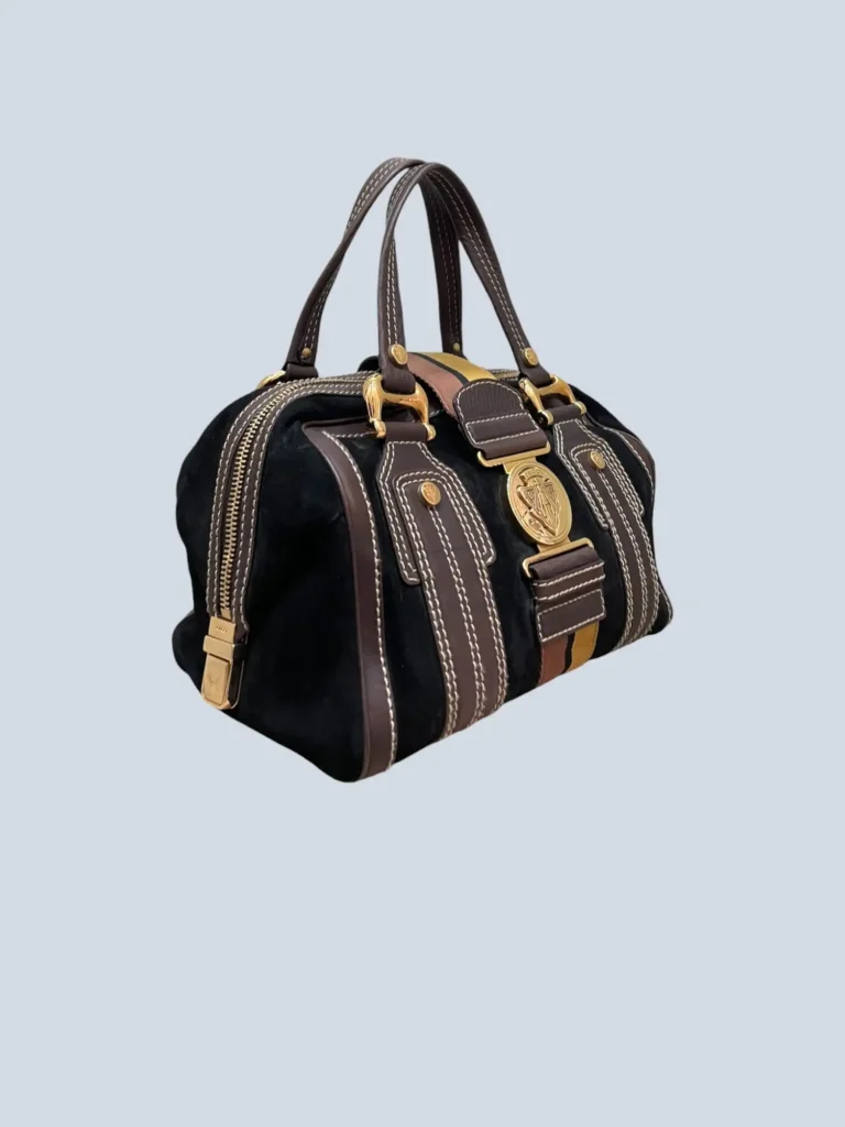 Borsa a mano Aviatrix in suede e pelle., foto 2 di 13