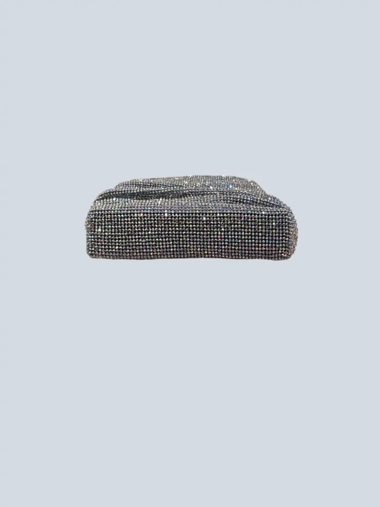 Lollo La Grande satin and rhinestone shoulder bag, photo 3 of 6
