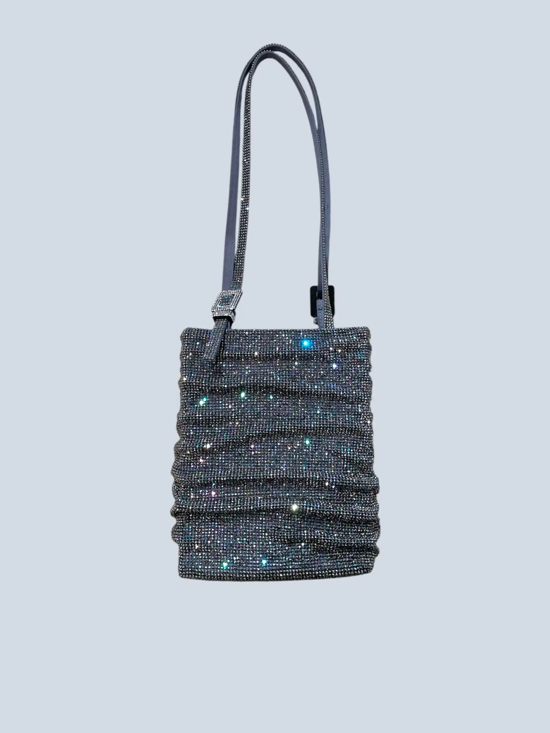 Lollo La Grande satin and rhinestone shoulder bag, photo 2 of 6