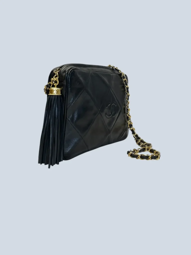 Borsa a spalla Camera Bag Piccola vintage CC logo in pelle., foto 3 di 15