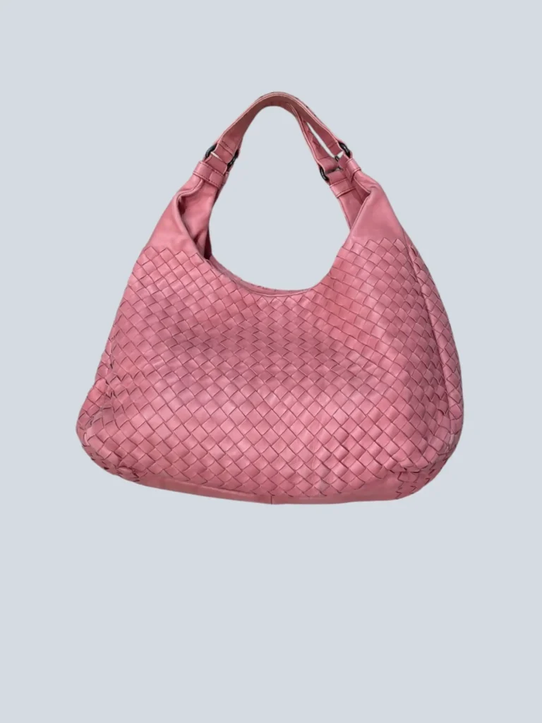 Borsa a spalla Campana Media in pelle intrecciata., foto 2 di 12