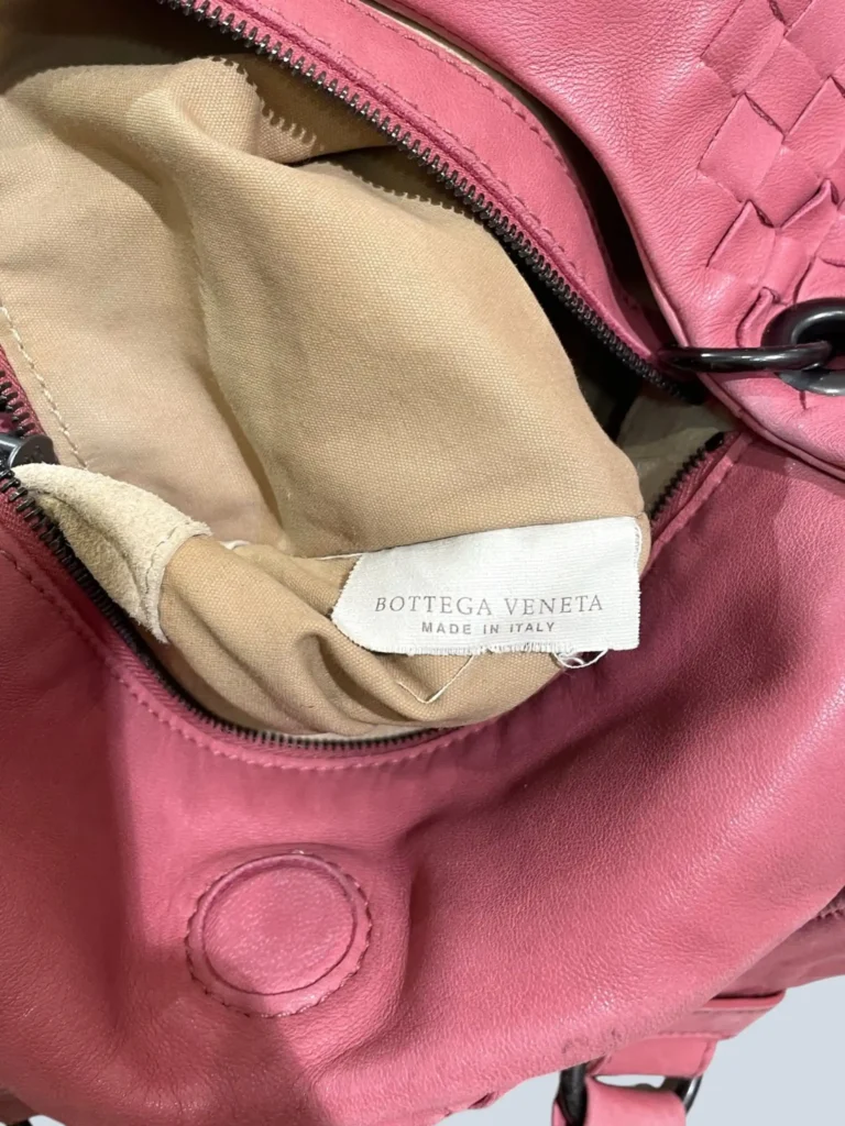 Borsa a spalla Campana Media in pelle intrecciata., foto 5 di 12