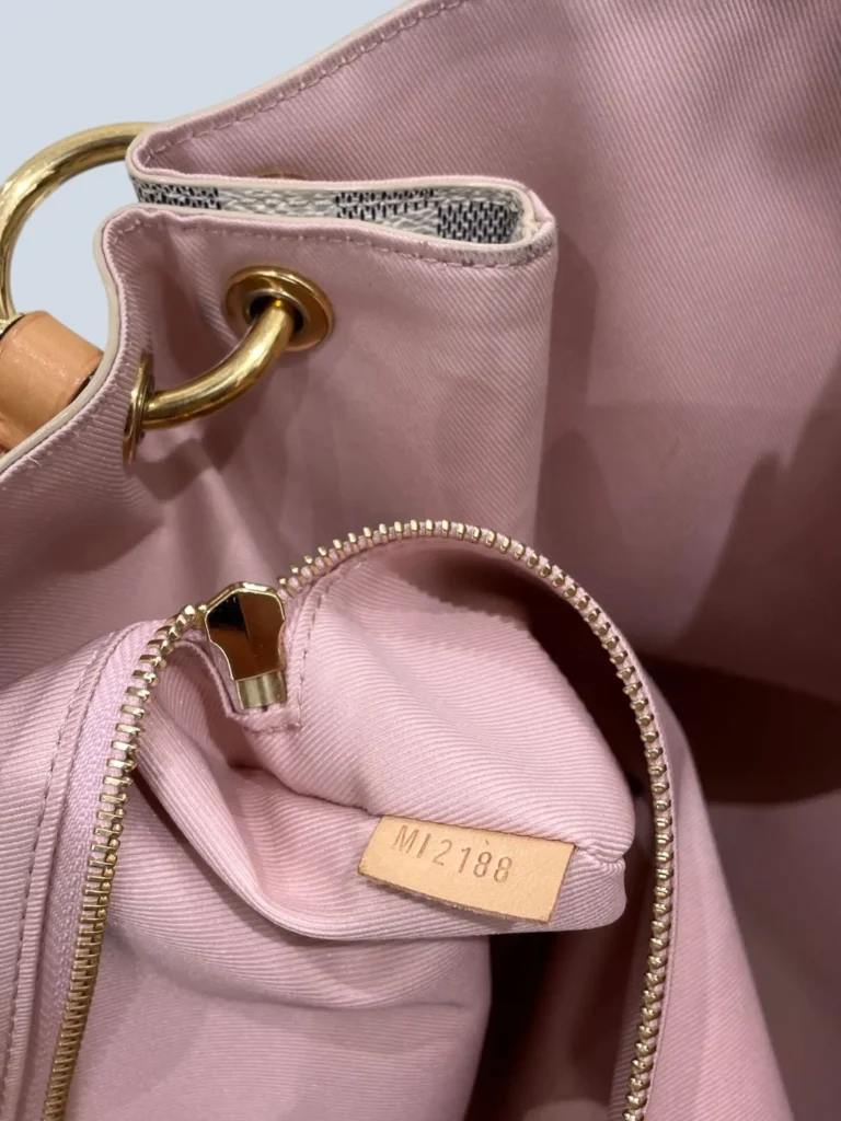 Borsa a spalla Graceful MM in tela Damier Azur., foto 8 di 14
