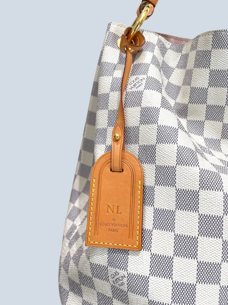 Borsa a spalla Graceful MM in tela Damier Azur., foto 11 di 14