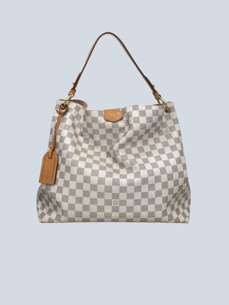 Borsa a spalla Graceful MM in tela Damier Azur.