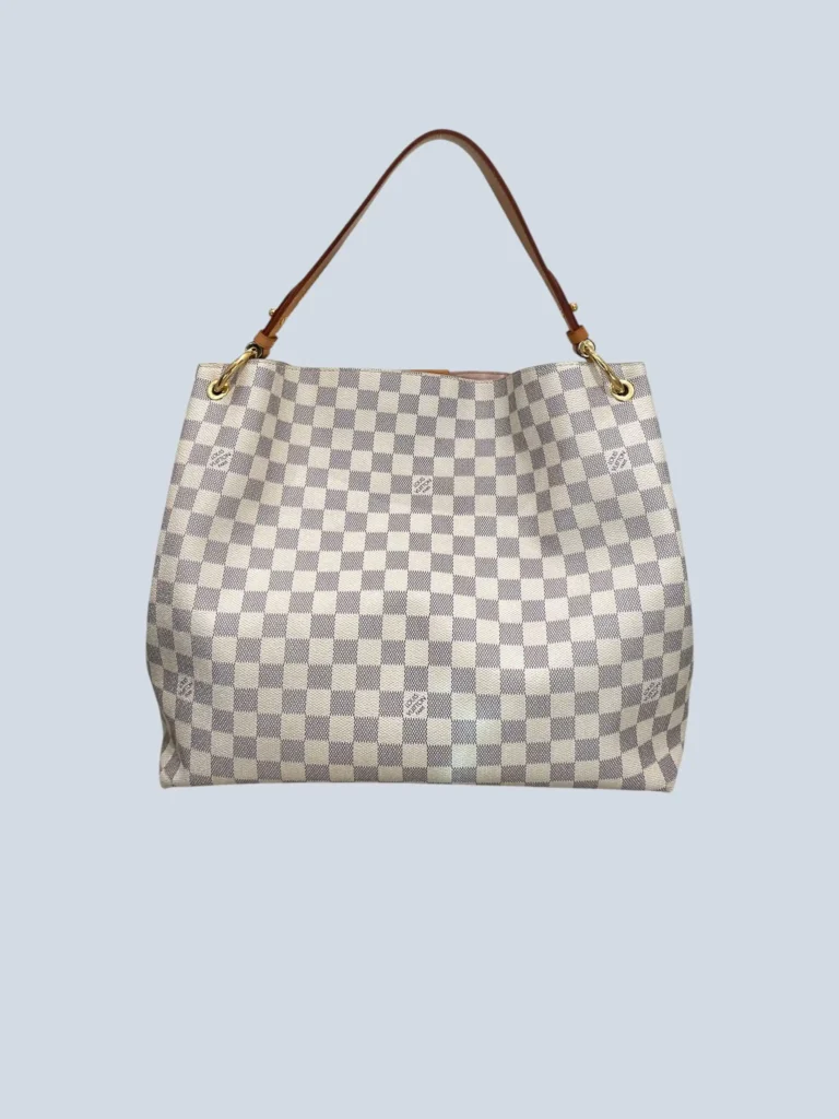 Borsa a spalla Graceful MM in tela Damier Azur., foto 4 di 14