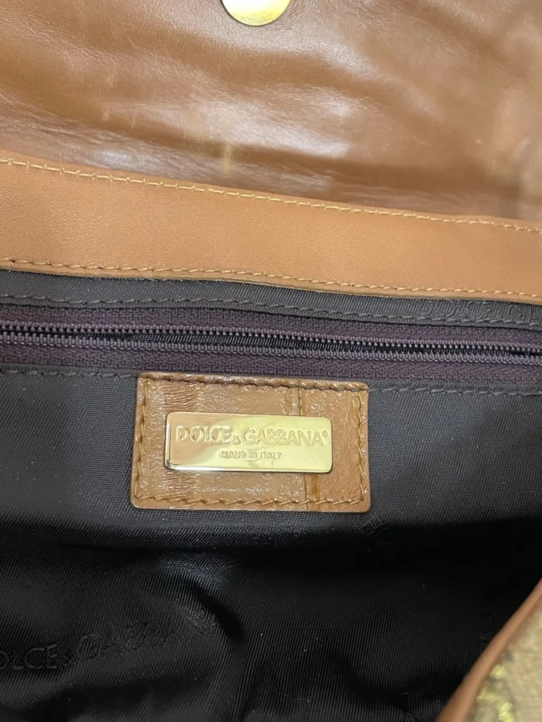Borsa a spalla in anguilla e tela broccata., foto 5 di 11