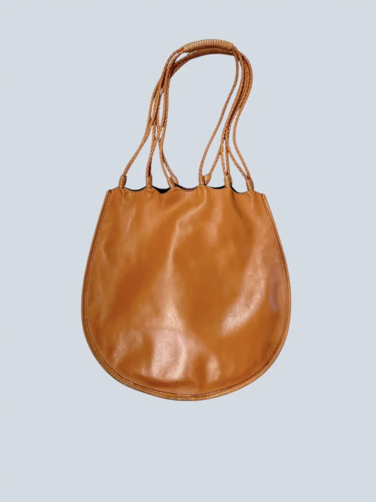 By Tom Ford, borsa a spalla in pelle con manici intrecciati.