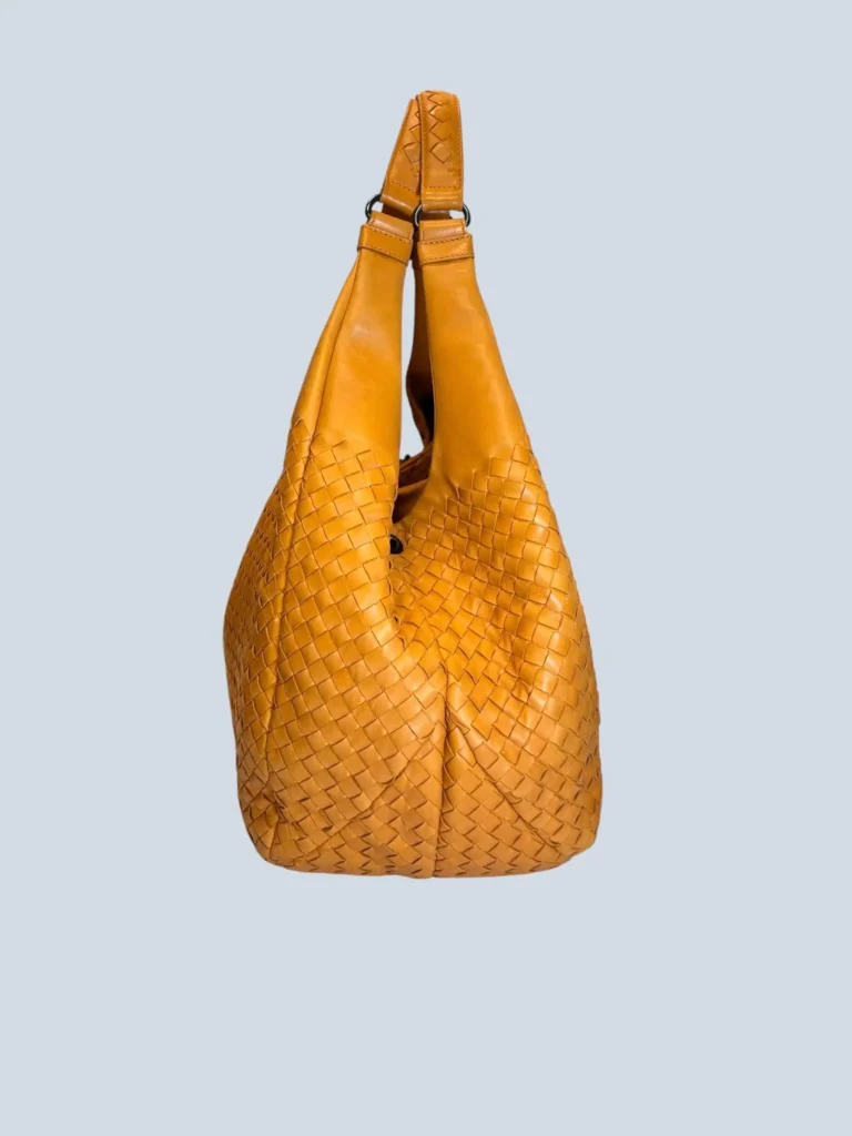 Borsa a spalla Campana Grande in pelle intrecciata., foto 3 di 11