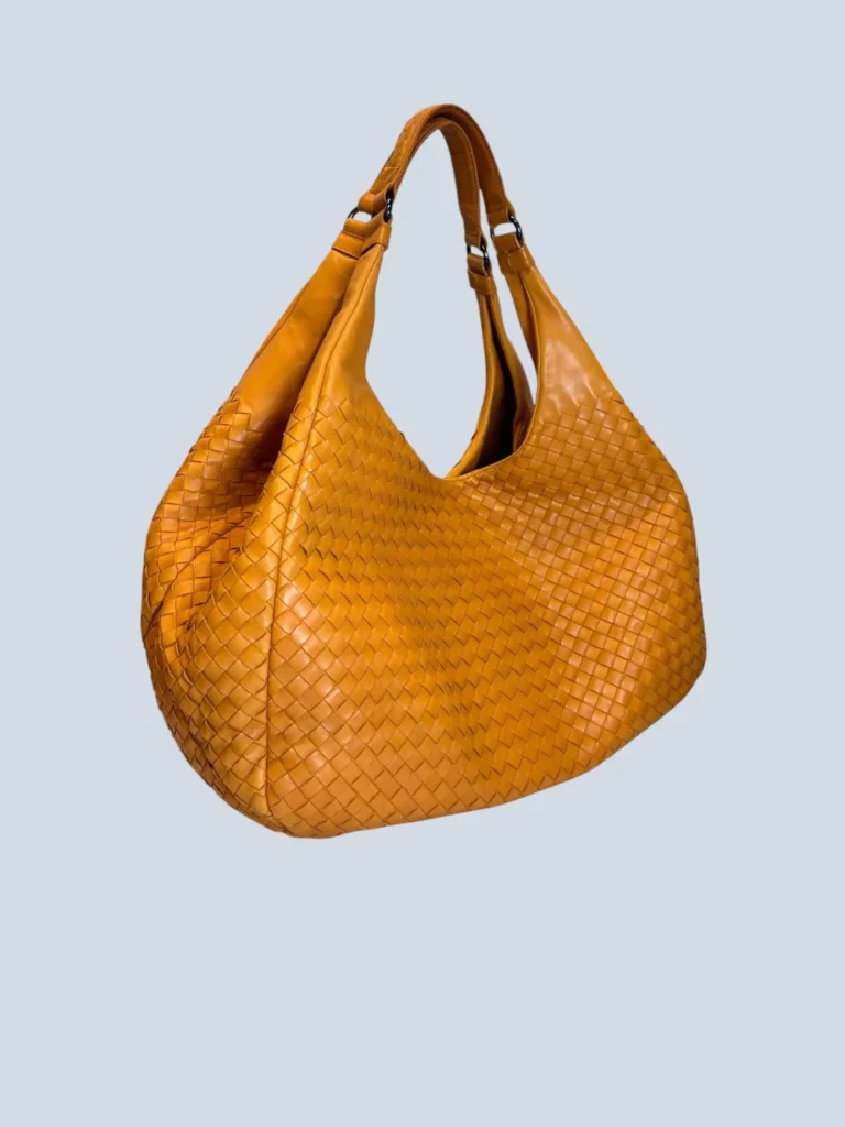 Borsa a spalla Campana Grande in pelle intrecciata., foto 2 di 11