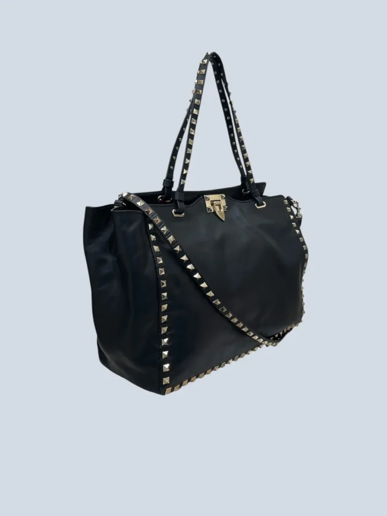 Garavani, borsa shopper a spalla Rockstud in pelle., foto 2 di 13