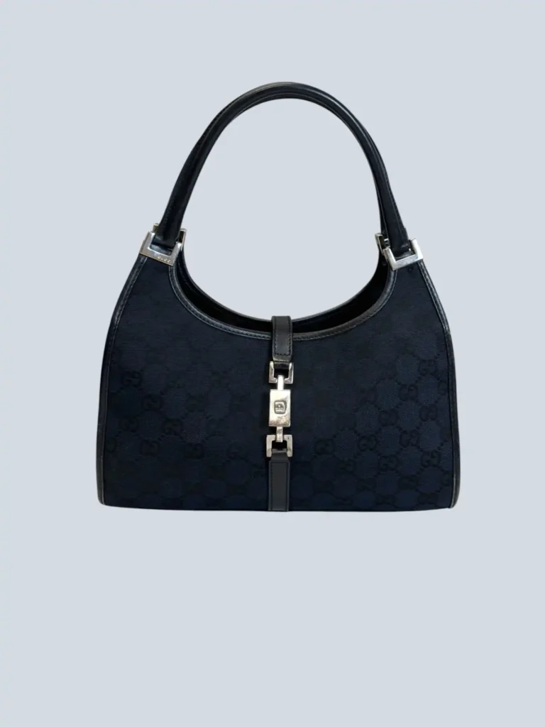 By Tom Ford, Bardot shoulder bag in Monogram canvas and leather.