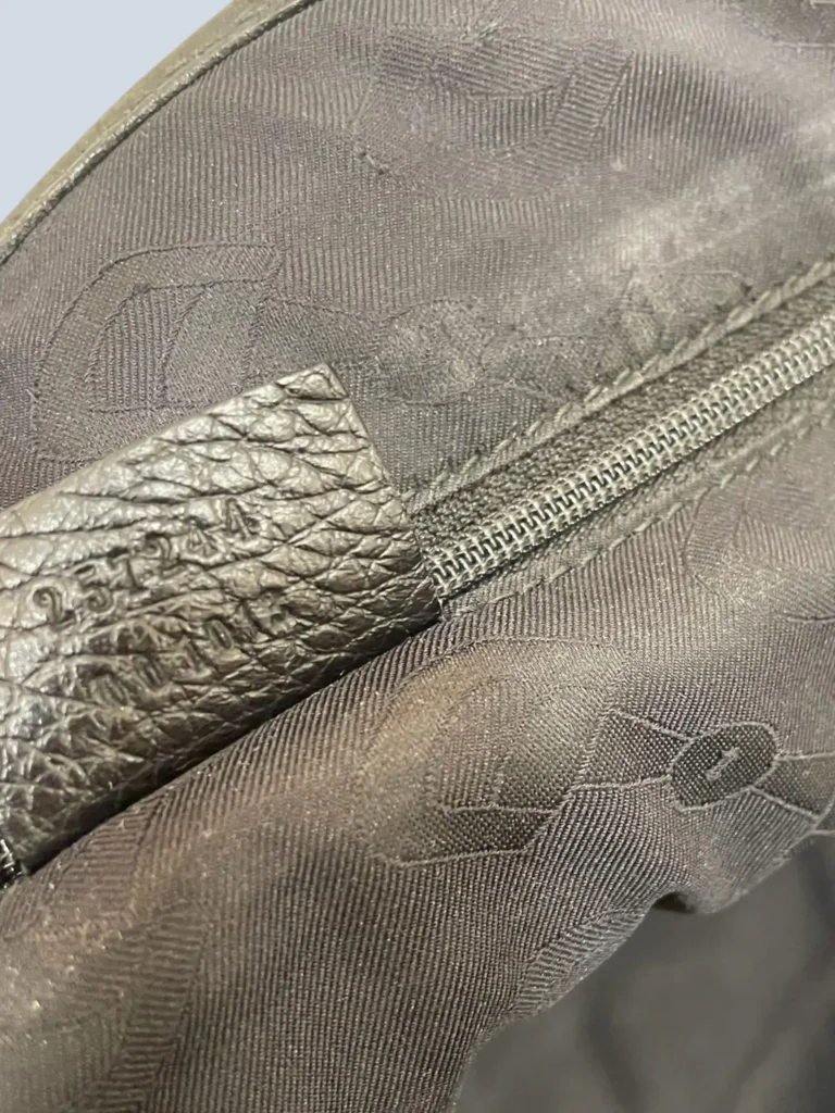 Monogram canvas and leather shoulder shopper bag, photo 7 of 9