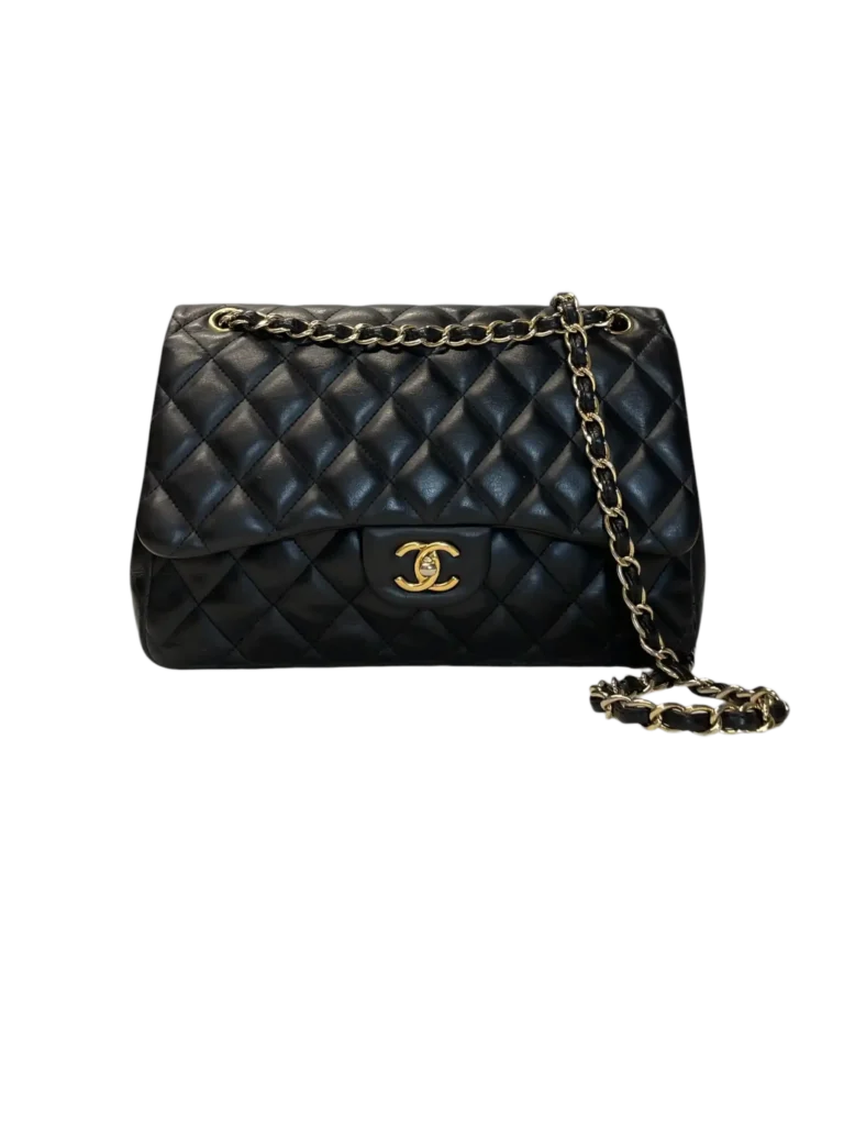 Borsa Jumbo Classic Double Flap in pelle matelassé.