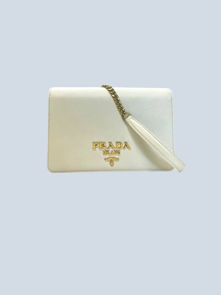 Borsa a tracolla Mini in pelle Saffiano.