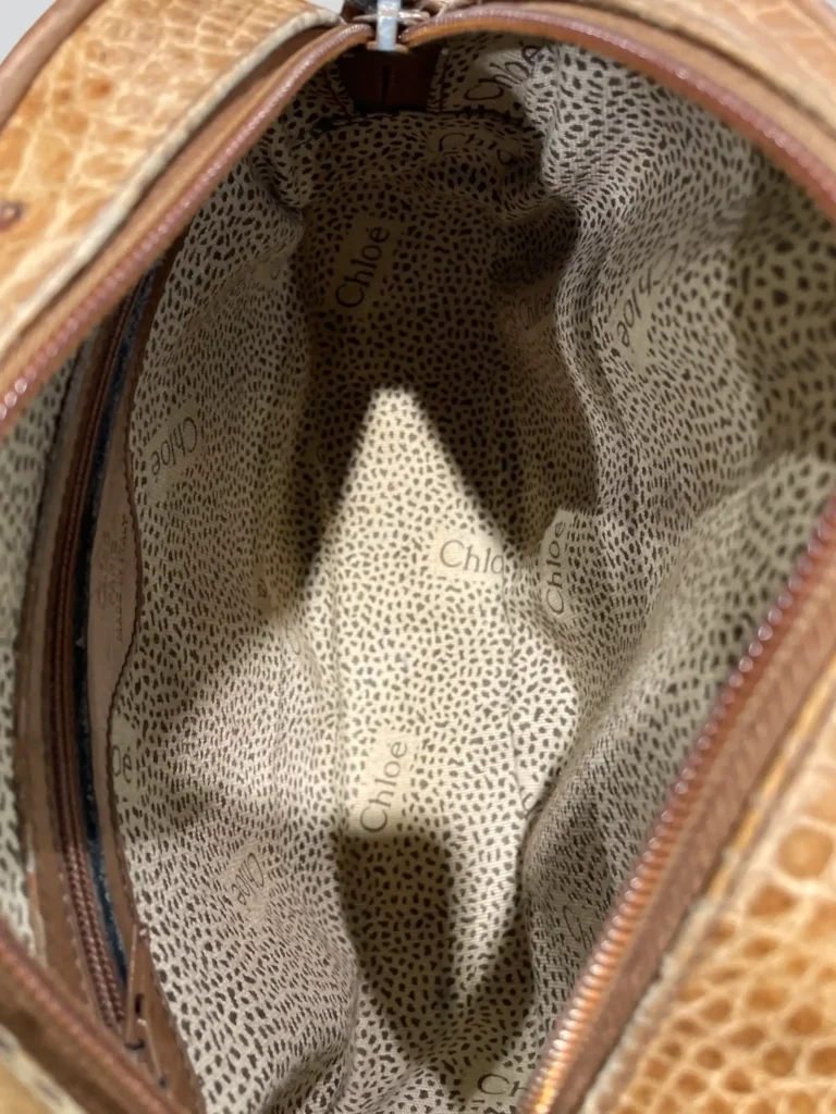 Borsa a tracolla in pelle di coccodrillo., foto 8 di 9