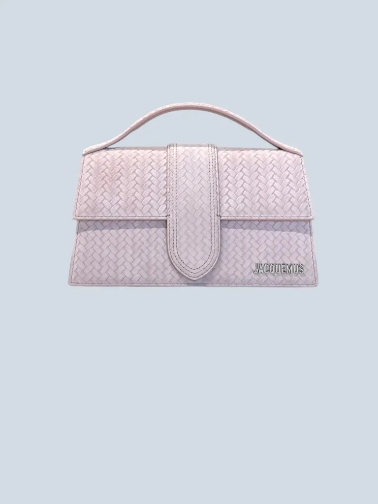 Borsa a tracolla Le Grand Bambino in suede motivo intrecciato., foto 2 di 11