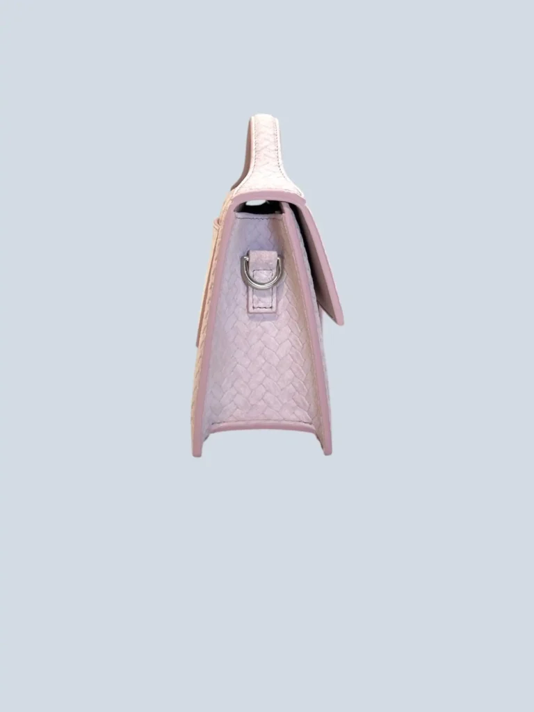 Borsa a tracolla Le Grand Bambino in suede motivo intrecciato., foto 4 di 11