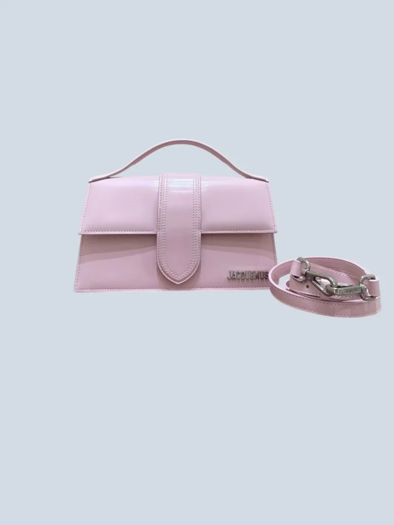 Borsa a tracolla Le Grand Bambino in pelle verniciata.