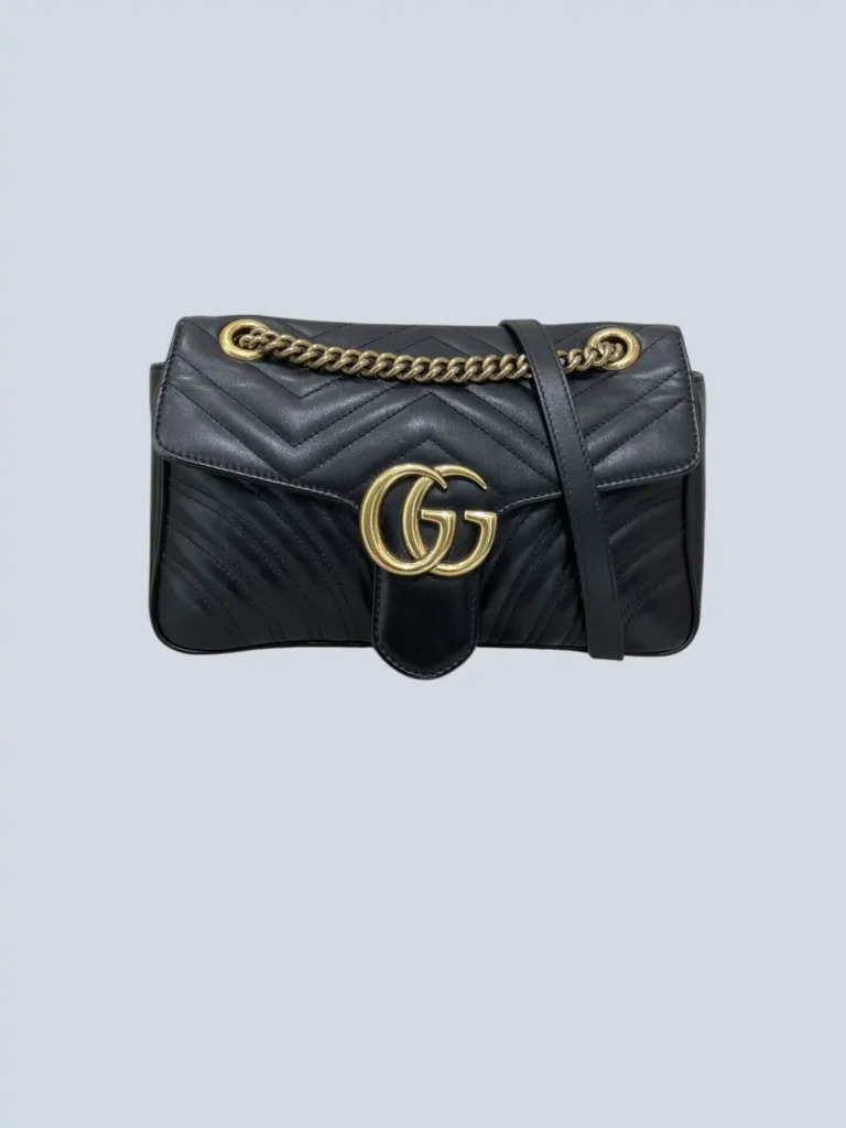 Marmont Media leather crossbody bag.