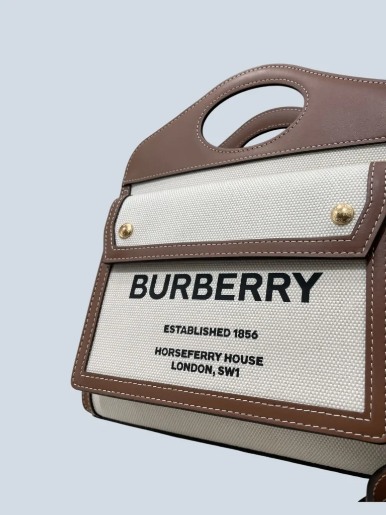 Borsa Mini Pocket in canvas e pelle., foto 12 di 12