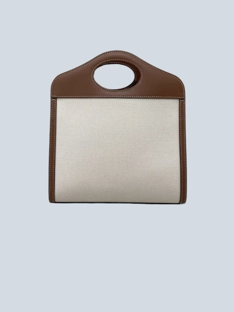 Borsa Mini Pocket in canvas e pelle., foto 4 di 12
