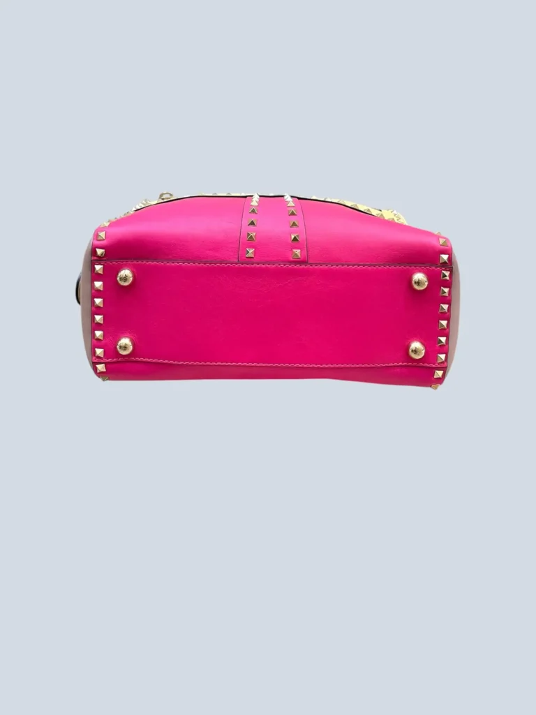 Garavani, borsa a tracolla Rockstud Tricolor Satchel in pelle., foto 6 di 14