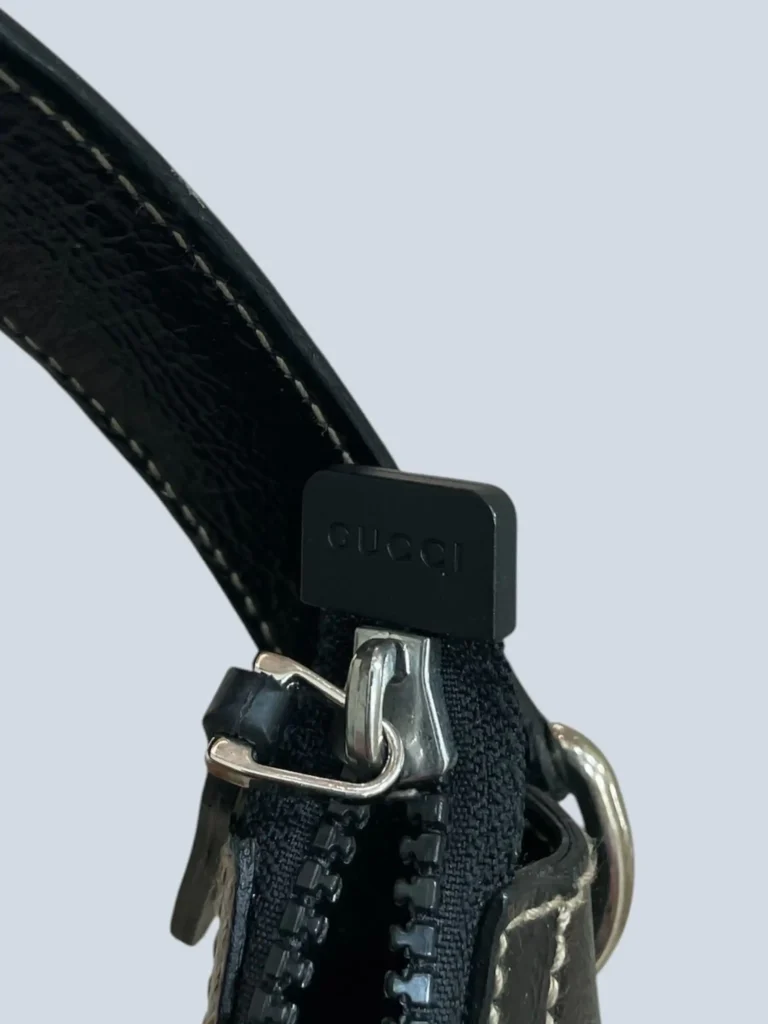 Snow Glam patent and leather hobo shoulder bag, photo 11 of 13