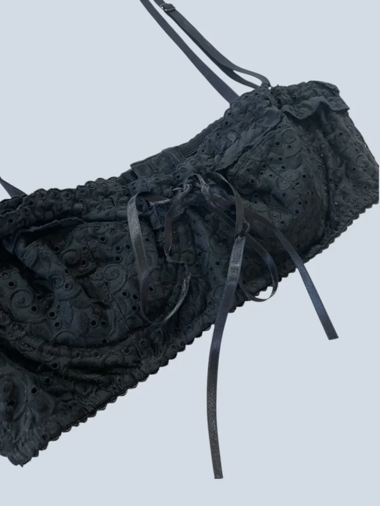 Bralette in cotone Sangallo, 2., foto 3 di 4