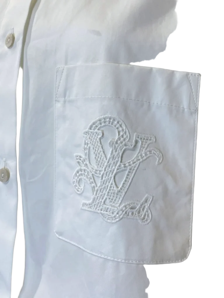 Cropped shirt with pocket and logo, 34fr., photo 5 of 11