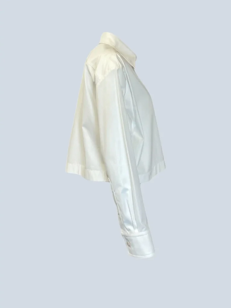 Cropped shirt with pocket and logo, 34fr., photo 2 of 11