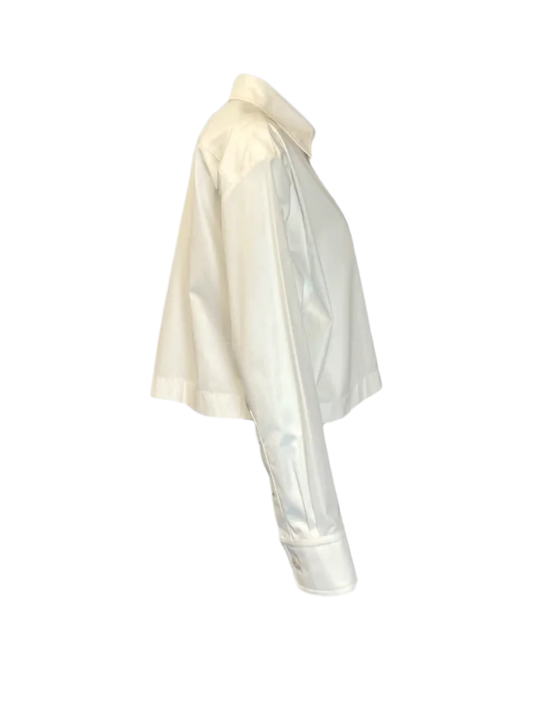 Cropped shirt with pocket and logo, 34fr., photo 2 of 11