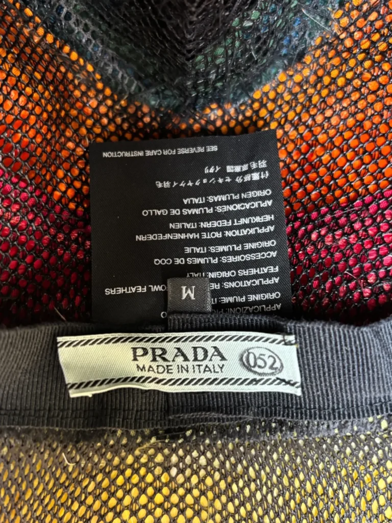 Cappello bucket in piume, M., foto 4 di 5