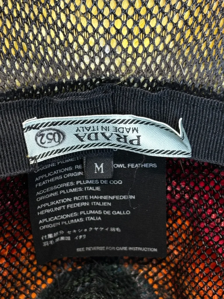 Cappello bucket in piume, M., foto 3 di 5