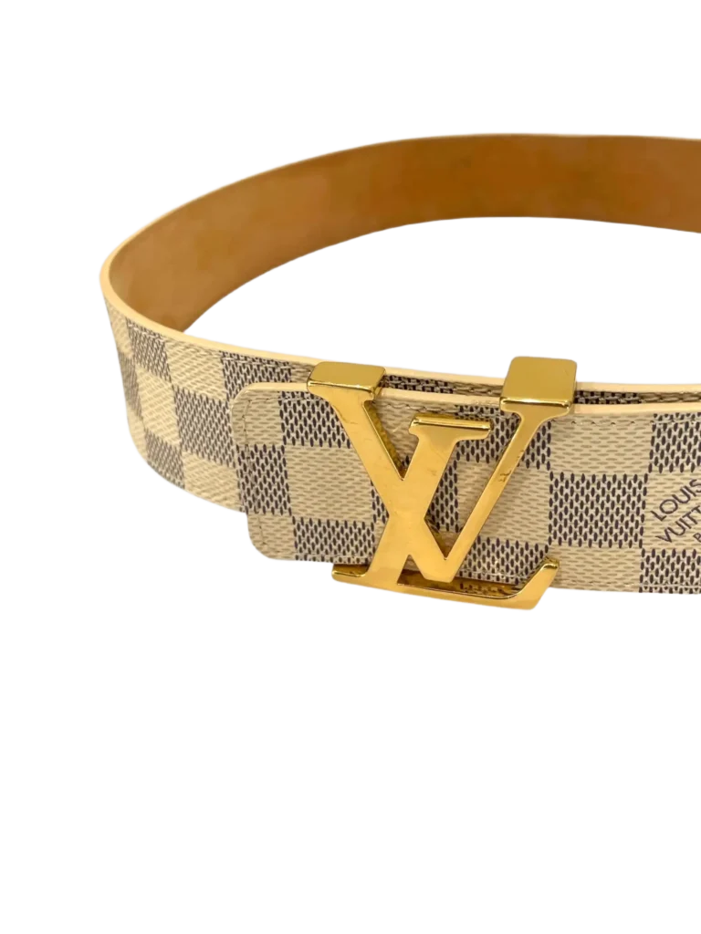 Cintura Initiales in tela Damier Azur, 80., foto 3 di 6