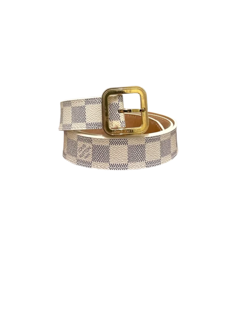 Cintura Tresor in tela Damier Azur, 85., foto 2 di 6