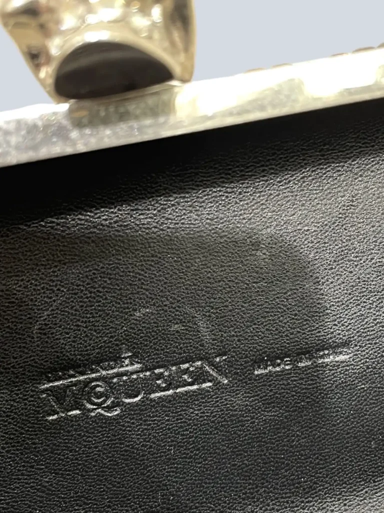 Clutch Skull-Clasp Box in pelle., foto 7 di 9
