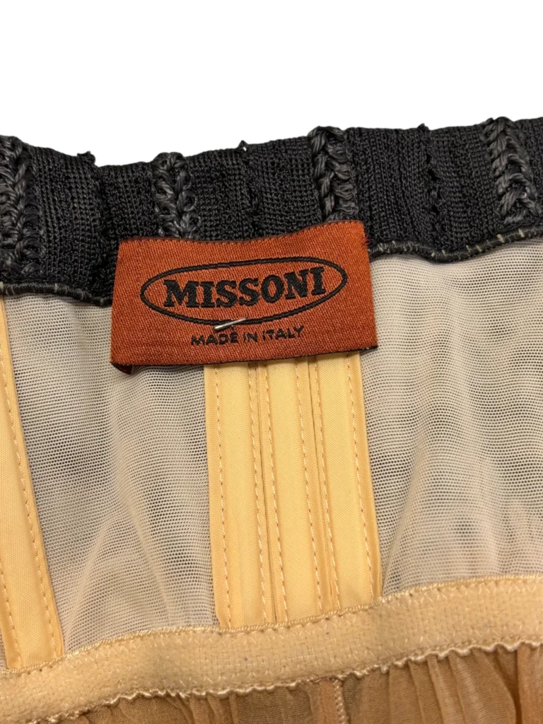 Abito lungo motivo astratto con corsetto, 42., foto 4 di 7