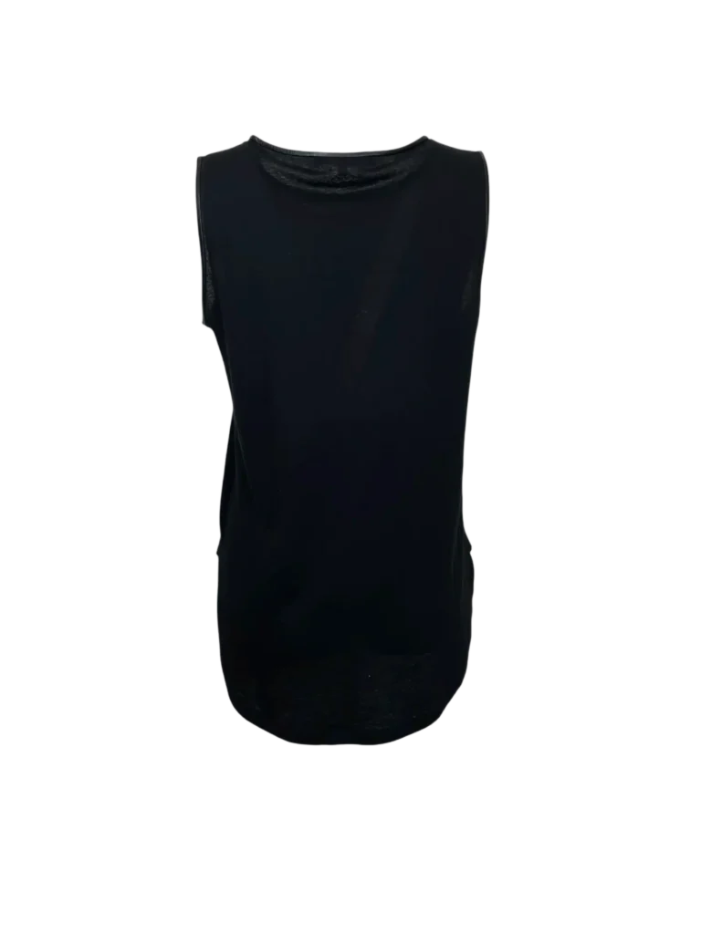 By Frida Giannini, cotton top with leather inserts, M., photo 3 of 9
